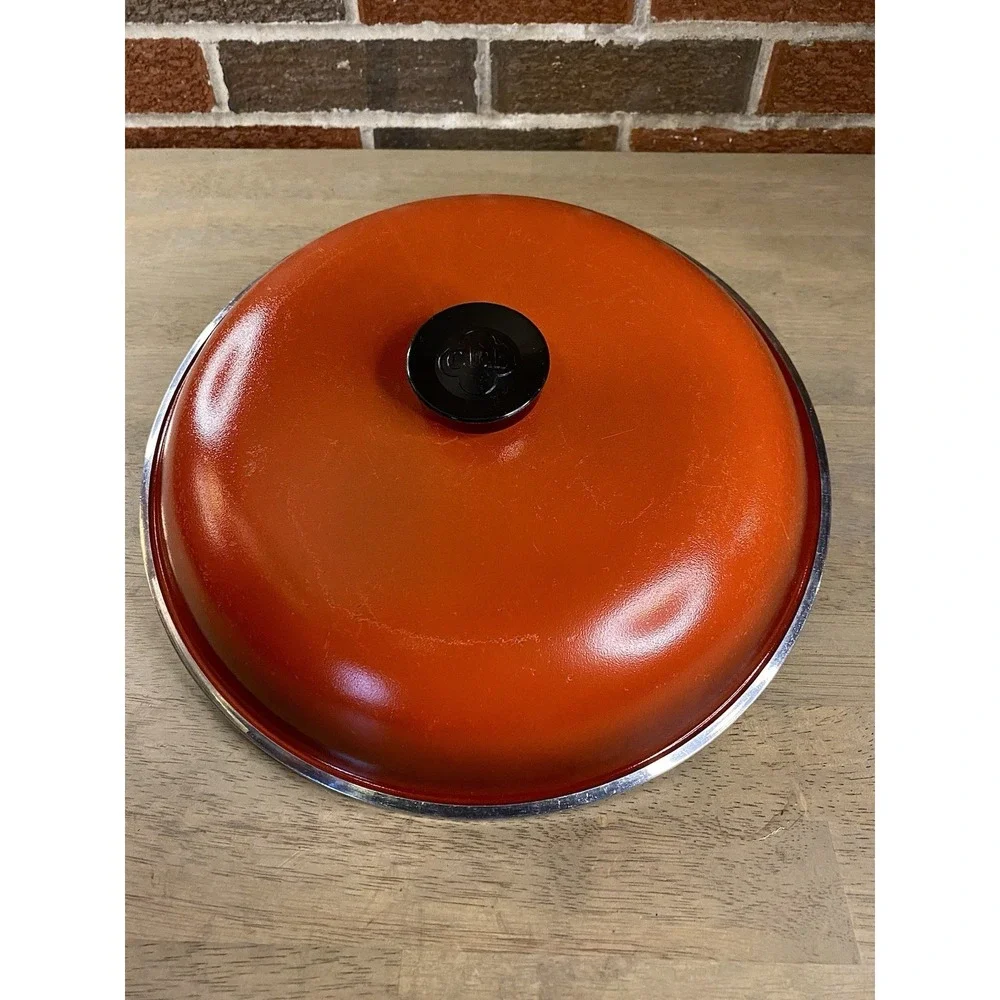 Vintage Club Aluminum Poppy Red Replacement Dome Lid For 11.5